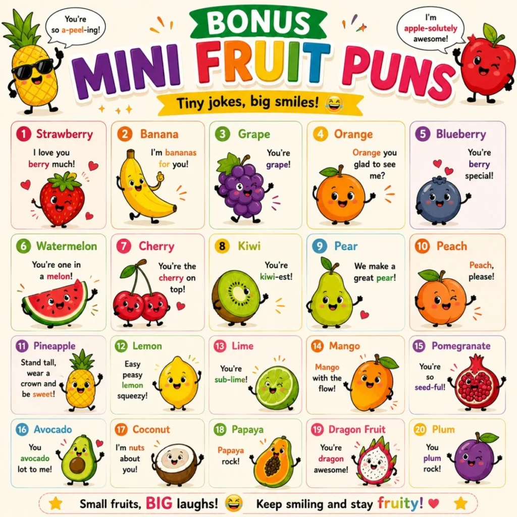 🤣 Bonus Mini Fruit Puns