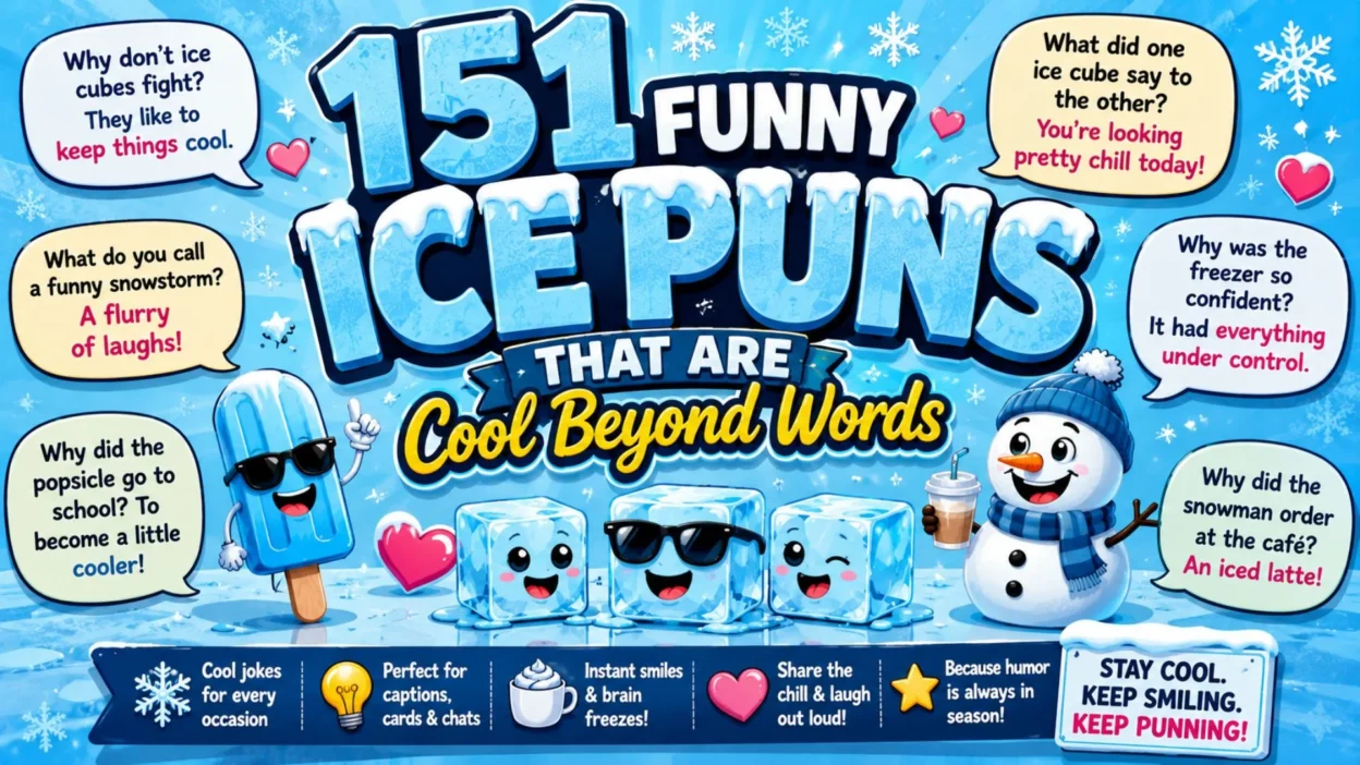 🧊 151 Funny Ice Puns That Are Cool Beyond Words