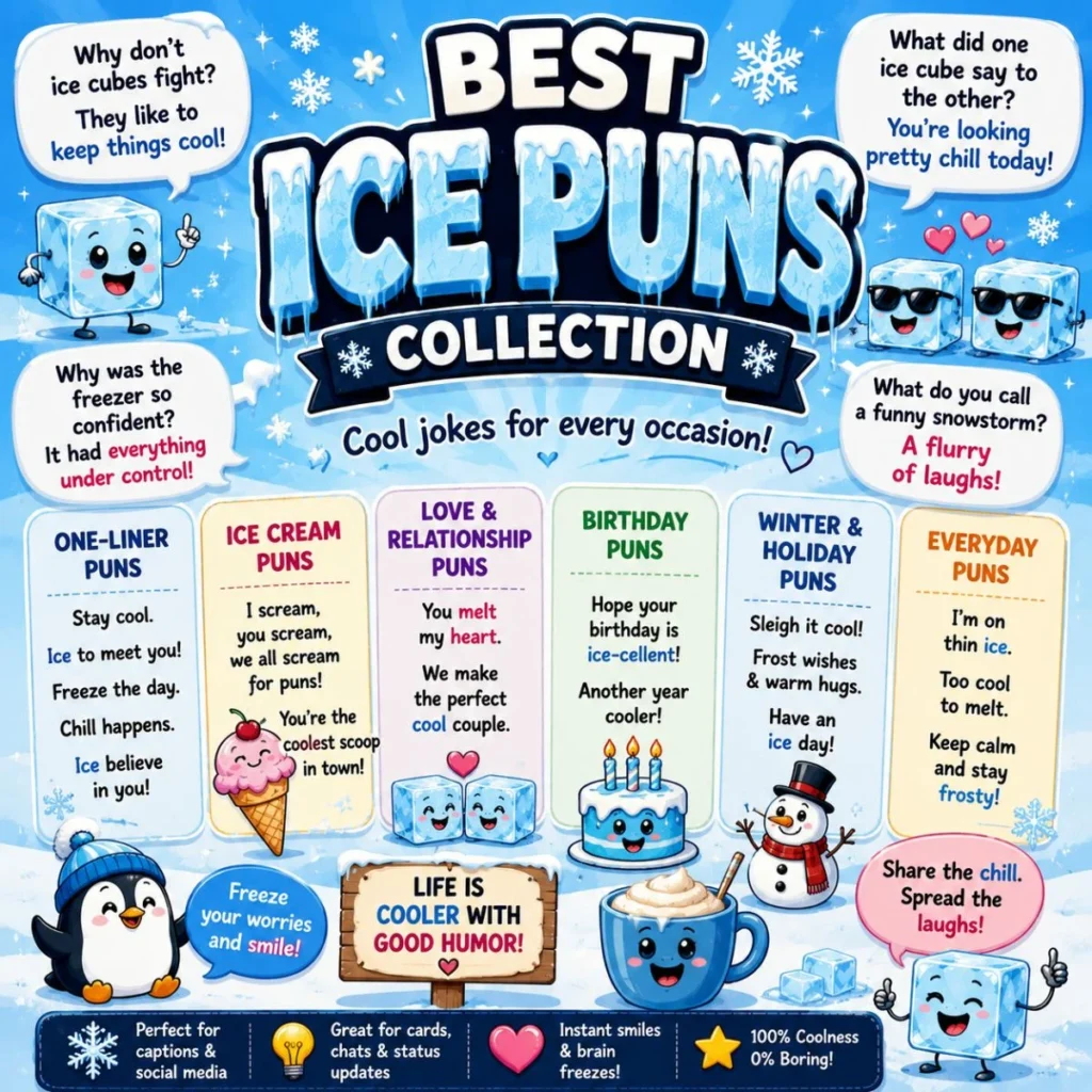 🧊 Best Ice Puns Collection