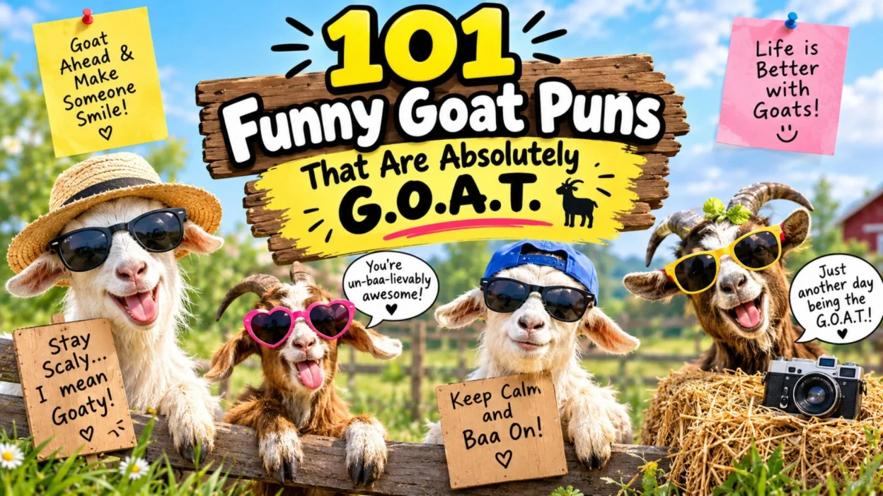 101 funny goat puns and G.O.A.T. jokes