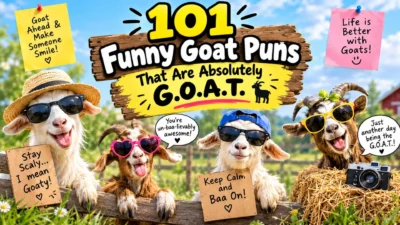 101 funny goat puns and G.O.A.T. jokes
