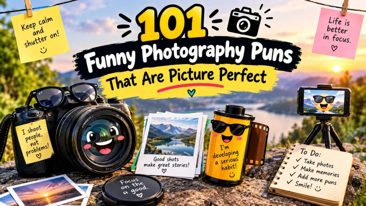 101 funny photography puns and camera jokes