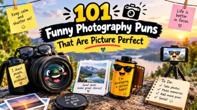 101 funny photography puns and camera jokes