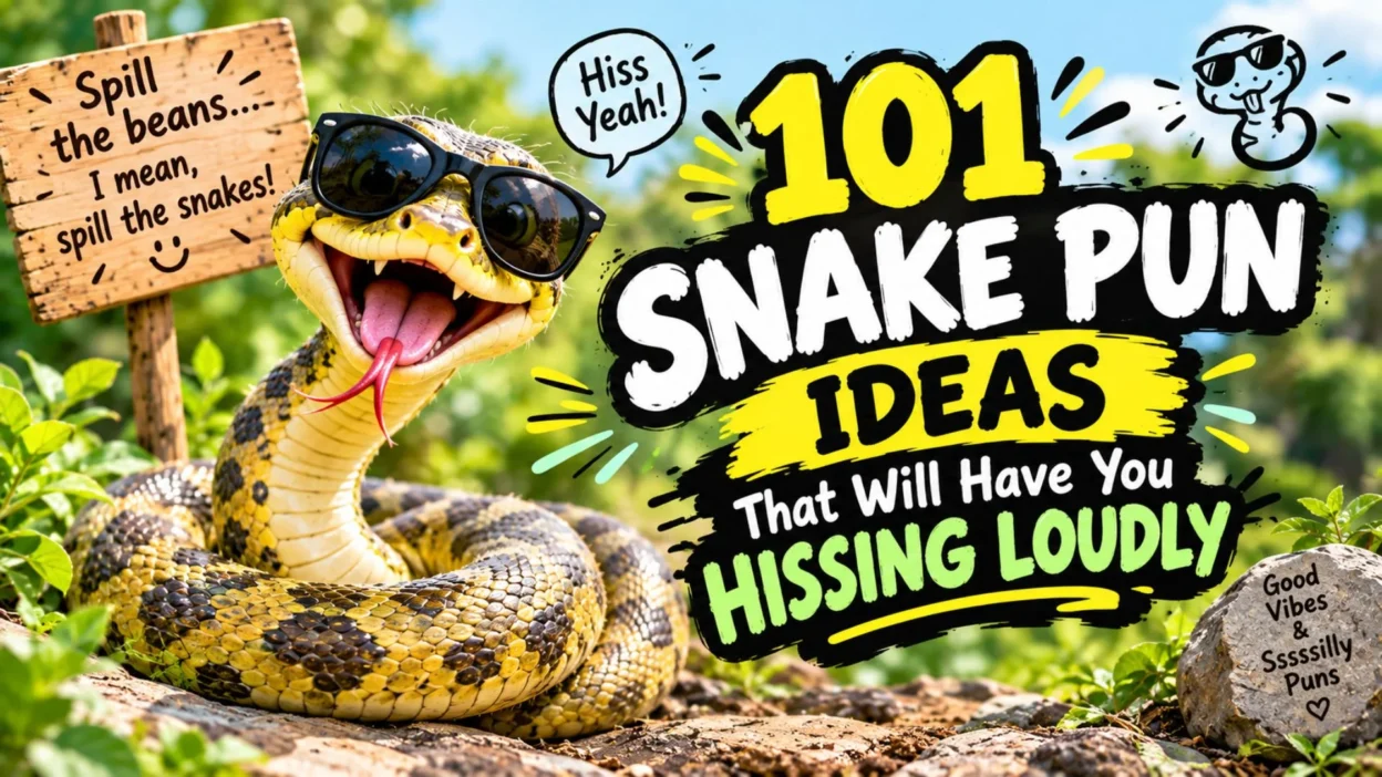 101 funny snake pun ideas that will have you hissing loudly