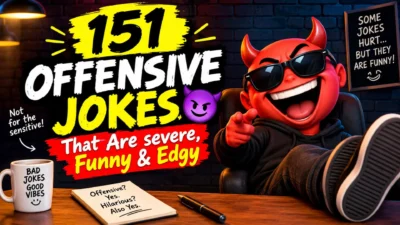151 offensive jokes that are severe, funny, and edgy