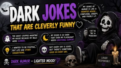 Dark jokes that are cleverly funny