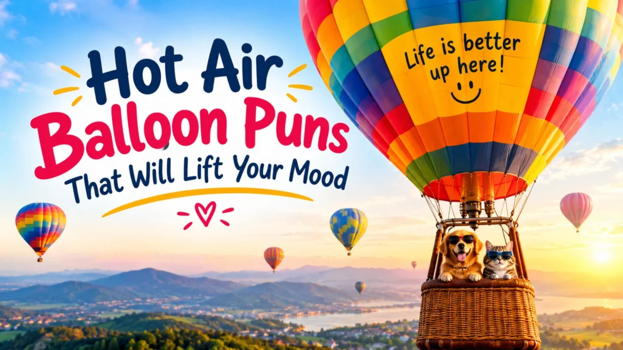 Hot air balloon puns that will lift your mood