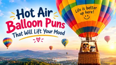 Hot air balloon puns that will lift your mood